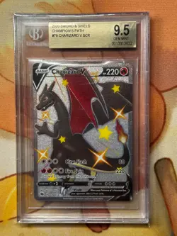 Pokemon Charizard V 79/73 Secret Rare Shiny Champion's Path BGS 9.5 Gem Mint - Image 1