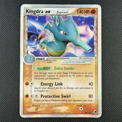 Pokemon TCG Kingdra EX 94/101 Dragon Frontiers Delta Species Holo Rare Card DMG - Image 1