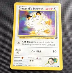 Pokemon Giovanni's Meowth Gym Challenge Common Regular Unlimited 74/132 - Image 1