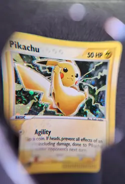 Nintendo Pokemon 2003 Pikachu Holo Black Star Promo Card #012. Double swirl🌀🌀 - Image 1
