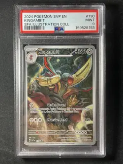 Pokemon Kingambit Scarlet & Violet Promo Full Art Holo 130 PSA 9 MINT - Image 1