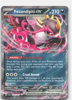 Fezandipiti ex 038/064 Double Rare SFA ENGLISH NM Pokemon - Image 1