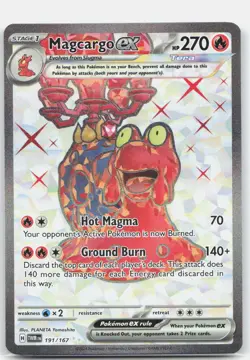 Magcargo ex 191/167 Ultra Rare TWM ENGLISH NM Pokemon - Image 1