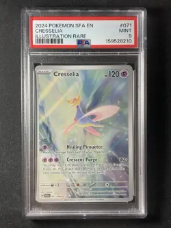 Pokemon TCG Cresselia 071/064 Sv: Shrouded Fable Illus Rare Holo EN PSA 9 - Image 1