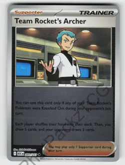 Team Rocket's Archer 201/217 Ascended Heroes UC Reverse Holo NM/M Pokemon - Image 1