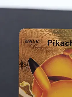 Pikachu V Gold Foil Fan Art Textured Collector Pokemon Card HP190 043/185 - Image 2