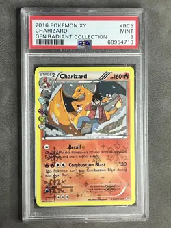 2016 Pokemon Card Charizard RC5/RC32 Generations Radiant Collection PSA 8 - Image 1