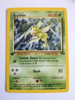 Pokemon TCG Scyther 1st Edition 26/64 Jungle NM - Image 1