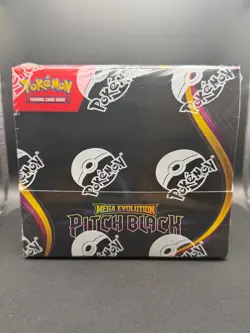 Pokemon TCG Mega Evolution Pitch Black Booster Box Factory Sealed - Image 1