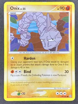 Pokemon Onix 69/100 SF Stormfront LP/NM - Image 1