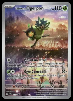 Teal Mask Ogerpon 123 Holo Promo Scarlet & Violet Promo Pokemon NM - Image 1