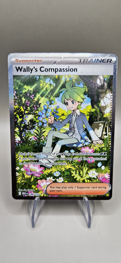 Pokemon TCG Mega Evolution Wally's Compassion 186/132 Illustration Rare NM - Image 1