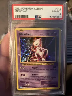 2023 Pokemon CLB En Mewtwo Psa 8 - Image 1