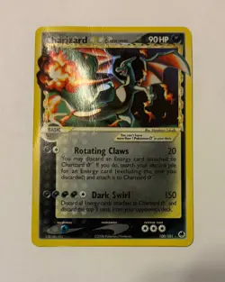 Pokemon EX Dragon Frontiers Charizard GOLD STAR Holo 100/101 (Damaged) - Image 1