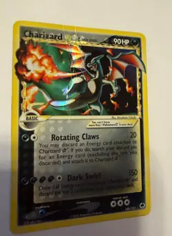 Pokemon EX Dragon Frontiers Charizard GOLD STAR Holo 100/101 (Damaged) - Image 2