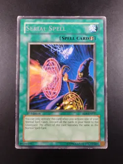 YUGIOH 2004 | SERIAL SPELL | 1ST EDITION | RDS-EN037 | RARE | GOOD (HP) - Image 1