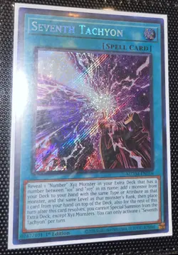 *** SEVENTH TACHYON *** 1ST EDITION SECRET RARE MINT/NM MZMT-EN016 YUGIOH! - Image 1