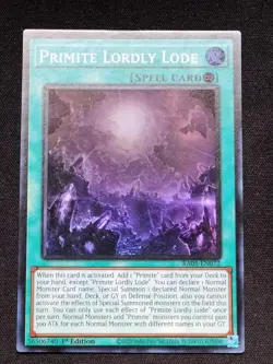 Primite Lordly Lode RA05-EN072 Rarity Collection 5 Yu-Gi-Oh 1st Edition NM - Image 1