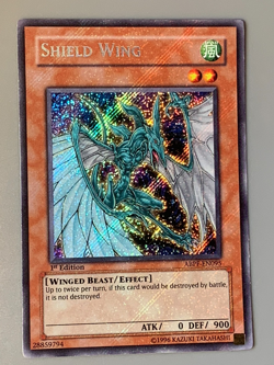 yugioh Shield Wing ABPF-EN095 Secret 1st near mint Misprint Foil Bleed Beautiful - Image 1
