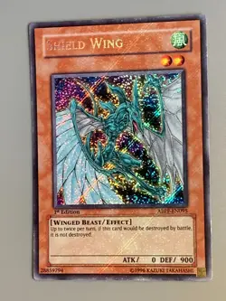 yugioh Shield Wing ABPF-EN095 Secret 1st near mint Misprint Foil Bleed Beautiful - Image 3