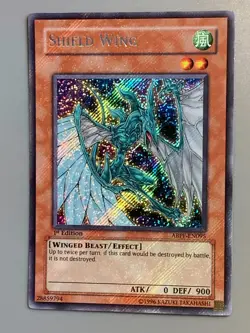 yugioh Shield Wing ABPF-EN095 Secret 1st near mint Misprint Foil Bleed Beautiful - Image 4