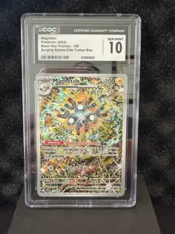 Pokemon Magneton Holo #159 Surging Sparks Promo 2024 - CGC 10 Gem Mint - Image 1