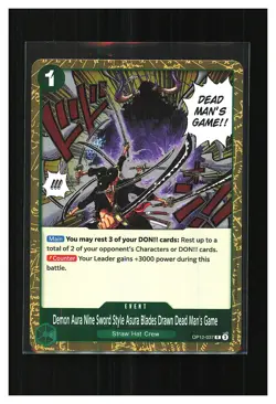 Legacy of the Master #OP12-037 Demon Aura Dead Man's Game - Image 1