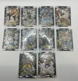 10 Card Chinese Mengka Pokemon x One Piece Set Unlicensed SER Lot Luffy OP - Image 1