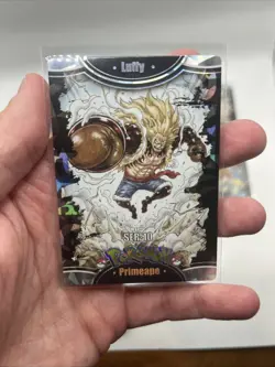 10 Card Chinese Mengka Pokemon x One Piece Set Unlicensed SER Lot Luffy OP - Image 2