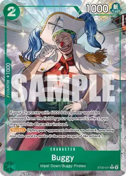 Buggy (Full Art) Foil C Starter Deck EX: Luffy & Ace ST30-011 NM - Image 1
