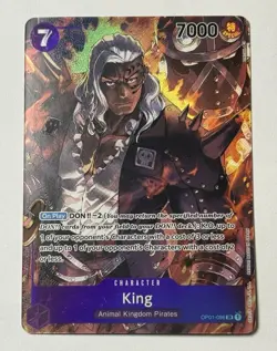 King (096) (Parallel) One Piece CCG Romance Dawn ERRATA Card English - Image 1