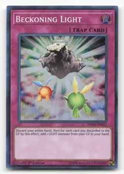 Yugioh Beckoning Light SPWA-EN057 Super Rare 1st Edition NM - Image 1