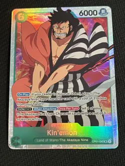 Kin’emon OP01-040 Romance Dawn - Super Rare PRE ERRATA One Piece Card - Image 1