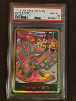 JEWELRY BONNEY-DON 2025 ONE PIECE PRB02 -ONE PIECE CARD THE BEST- VOL.2 | PSA 10 - Image 1