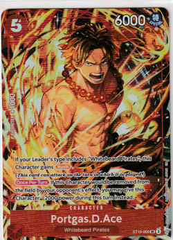 Portgas.D.Ace (Illustration Box Vol.5) ST15-005 One Piece Promotion Cards Foil - Image 1