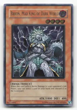 Yugioh Brron, Mad King of Dark World EEN-EN022 Ultimate Rare Unlimited Edition - Image 1