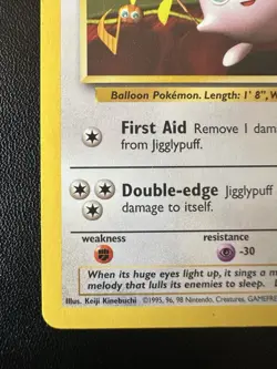 Pokemon Jigglypuff TCG Black Star Promo Card WOTC 7 LP Condition 1999 Vintage - Image 5