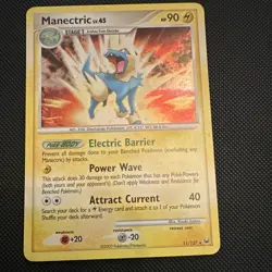 Pokemon TCG Manectric Platinum Holo Rare Holo 11/127 English 2009 - Image 1