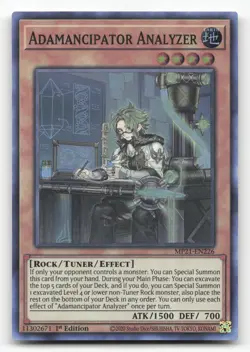 Yugioh Adamancipator Analyzer MP21-EN226 Super Rare 1st Edition NM - Image 1