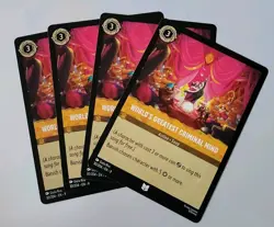 4x Disney Lorcana TCG - Fabled: World's Greatest Criminal Mind (030/204) - NM - Image 1