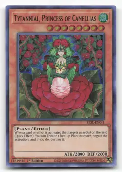 Yugioh Tytannial, Princess of Camellias SESL-EN041 Super Rare 1st Edition NM - Image 1