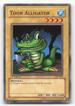 Yugioh Toon Alligator SDP-009 Common 1st Edition NM - Image 1