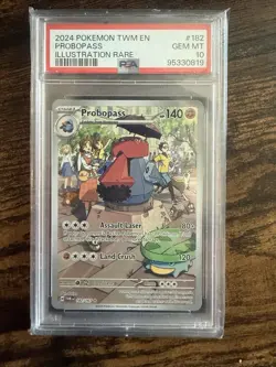 PSA 10 Probopass 182/167 Illustration Rare Twilight Masquerade Pokemon Card - Image 1