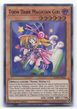 Yugioh Toon Dark Magician Girl DUPO-EN041 Ultra Rare 1st Edition NM - Image 1