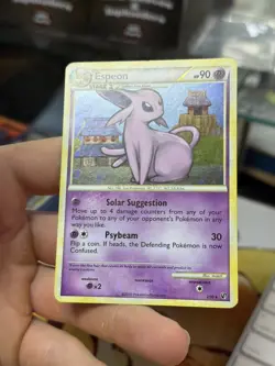 Espeon 2/90 HGSS Undaunted 2010 Cracked Ice Holo Rare Pokemon Card - Image 5