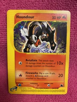 HOUNDOUR 66/144 SKYRIDGE Pokemon TCG e-Reader Card ENGLISH LP - Image 1