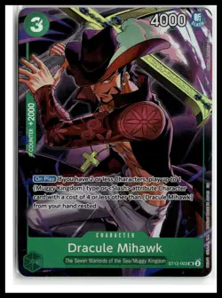 One Piece Promotion Cards #ST12-003 Dracule Mihawk (Illustration Box Vol.4) - Image 1
