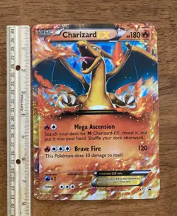 Pokemon 2014 Charizard EX XY17 JUMBO Holo NM/M Oversized Promo Card - Image 2