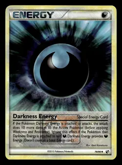 Darkness Energy 79/90 Reverse Holo League Promo HGSS Undaunted Pokemon Card - 1 - Image 1