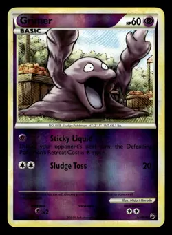 Grimer 50/90 Reverse Holo HGSS Undaunted Pokemon Card - Image 1